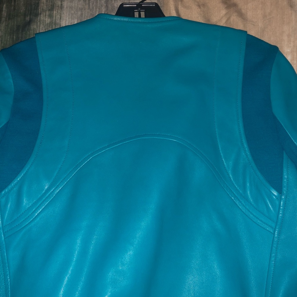 Rebecca minkoff leather and material jacket